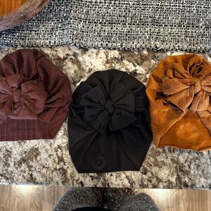 Bunny Knots baby head wraps